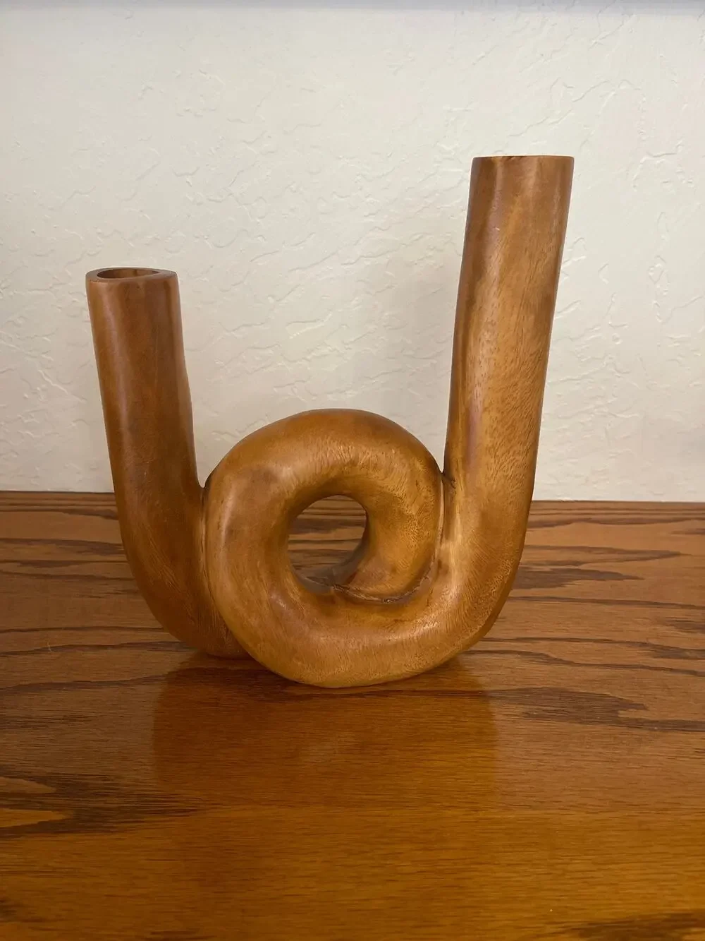 Modern Wood abstract vase